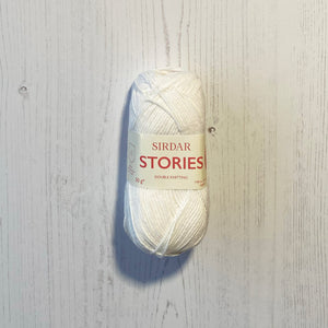 DK Yarn: Sirdar Stories Cotton Yarn, Invite, White, 50g