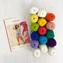 Load image into Gallery viewer, Pattern + Yarn: Crochet Granny Square Sweater in Sirdar Stories Cotton Yarn
