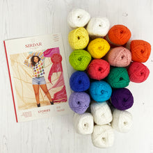 Load image into Gallery viewer, Pattern + Yarn: Crochet Granny Square Sweater in Sirdar Stories Cotton Yarn
