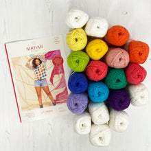 Load image into Gallery viewer, Pattern + Yarn: Crochet Granny Square Sweater in Sirdar Stories Cotton Yarn
