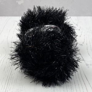 Yarn: Tinsel Chunky in Black, 50g Ball