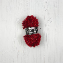 Load image into Gallery viewer, Yarn: Tinsel Chunky in Claret, 50g Ball

