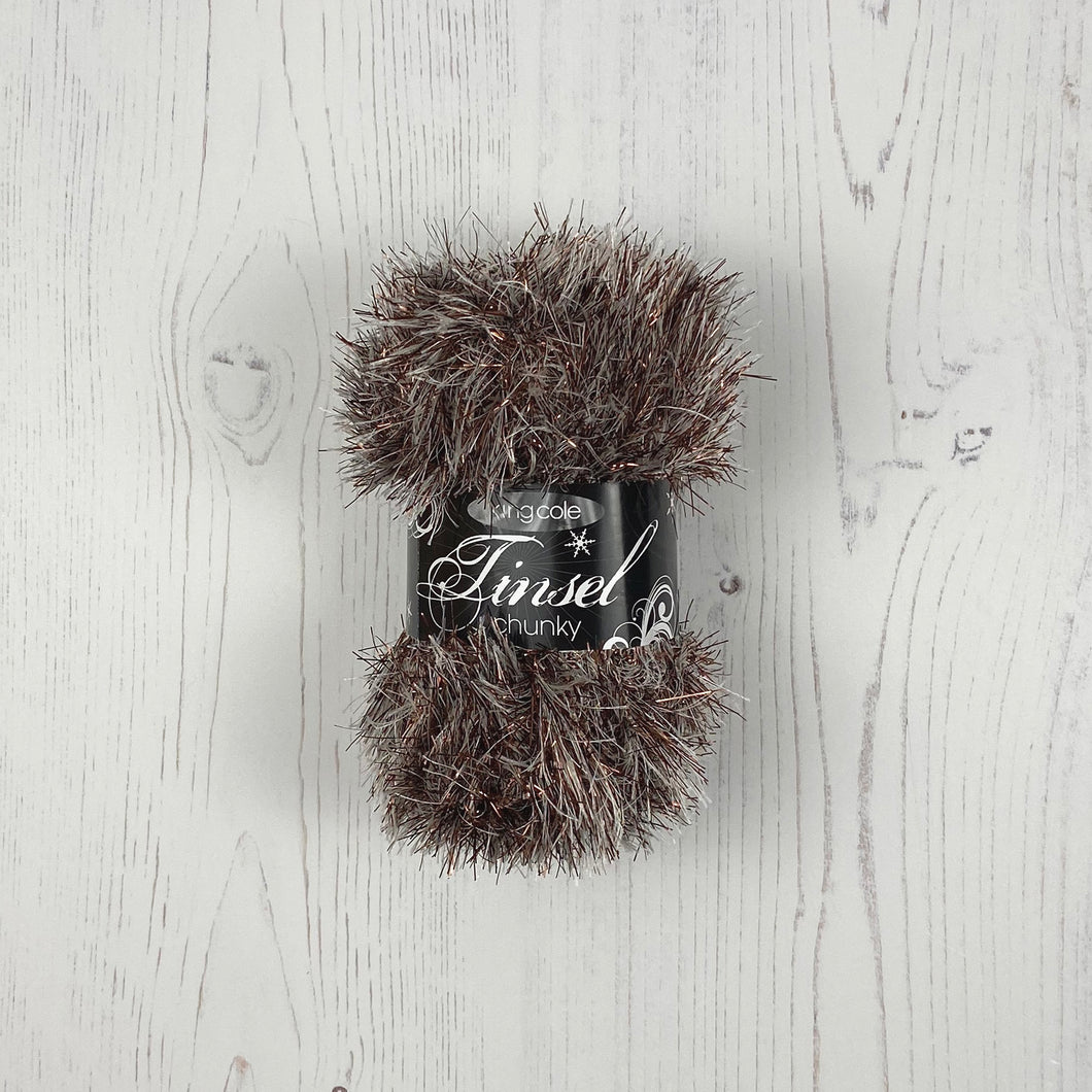 Yarn: Tinsel Chunky in Coconut, 50g Ball