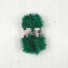 Load image into Gallery viewer, Yarn: Tinsel Chunky in Emerald, 50g Ball
