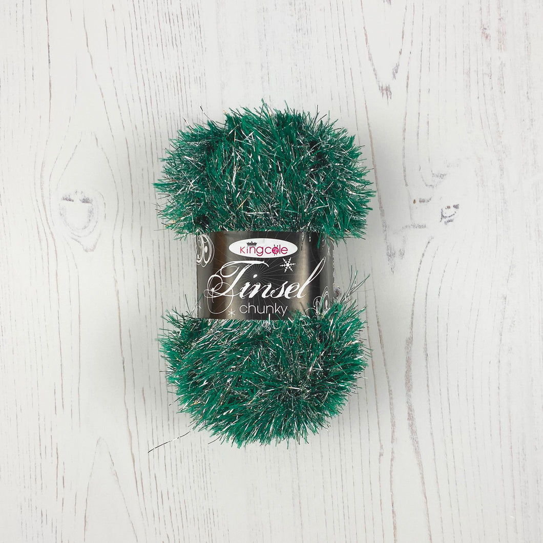 Yarn: Tinsel Chunky in Fir, 50g Ball