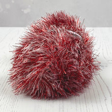 Load image into Gallery viewer, Yarn: Tinsel Chunky in Red Snow, 50g Ball
