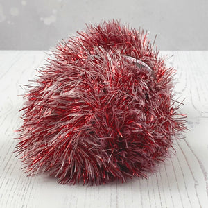 Yarn: Tinsel Chunky in Red Snow, 50g Ball