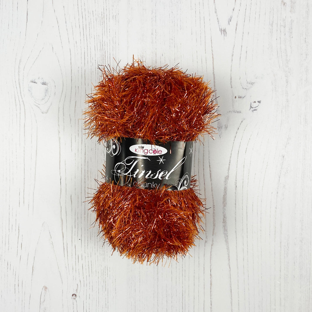 Yarn: Tinsel Chunky in Rusty, 50g Ball