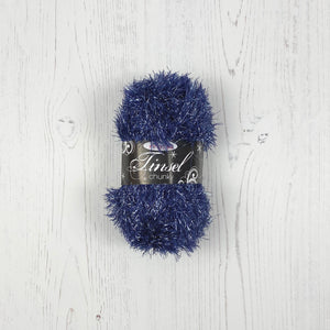 Yarn: Tinsel Chunky in Sapphire, 50g Ball