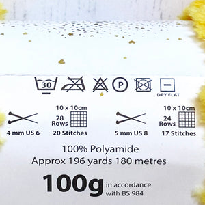 Yarn: Truffle, Yellow, 100g