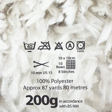 Load image into Gallery viewer, Super Chunky Yarn: Tufty, Peony, 200g
