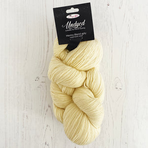 Yarn: Undyed Merino Blend, 100% Wool, 4 Ply, 250g