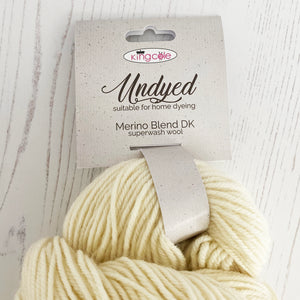 DK Yarn: Undyed Merino Blend, 100% Wool, 250g