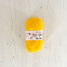 Load image into Gallery viewer, DK Yarn: King Cole Big Value DK, Yellow, 50g

