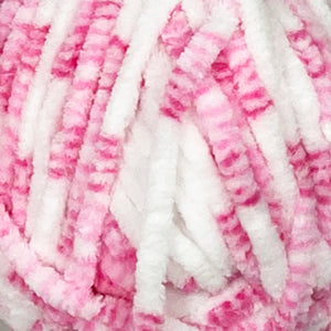 Chunky Yarn: Yummy, Pink and White, Raspberry Ripple, 100g
