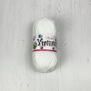 Chunky Yarn: Yummy, White, 100g