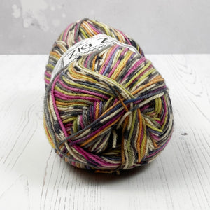 Sock Yarn: Zig Zag 4 Ply in Clown, 100g Ball