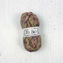 Load image into Gallery viewer, Sock Yarn: Zig Zag 4 Ply in Clown, 100g Ball
