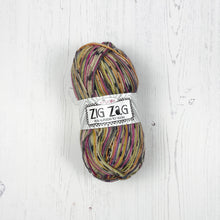 Load image into Gallery viewer, Sock Yarn: Zig Zag 4 Ply in Clown, 100g Ball
