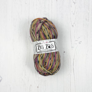 Sock Yarn: Zig Zag 4 Ply in Clown, 100g Ball