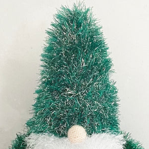 Knitting Kit: Gnome in Green Tinsel Yarn