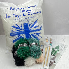 Load image into Gallery viewer, Knitting Kit: Gnome in Green Tinsel Yarn
