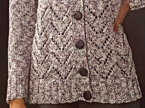 Knitting Pattern: Ladies Cardigan in Chunky Yarn