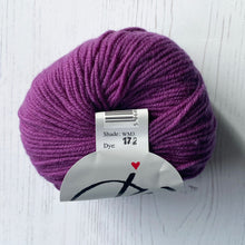 Load image into Gallery viewer, DK Yarn: Jenny Watson Pure Merino DK Yarn in Purple

