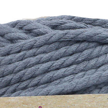 Load image into Gallery viewer, Yarn: Retwisst Macrame Rope, 3mm, Dark Grey, 100% Cotton, 500g
