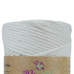 Yarn: Retwisst Macrame String, 3mm, Natural, 100% Recycled Fibres, 500g