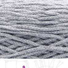 Load image into Gallery viewer, Yarn: Retwisst Chainy Cotton, Grey, Recycled Cotton, 250g
